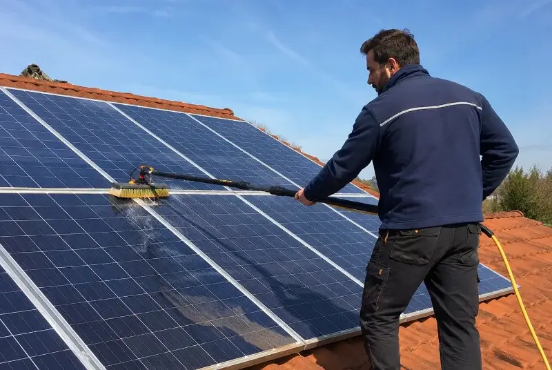 Nettoyage et entretien de panneaux solaires à Garris